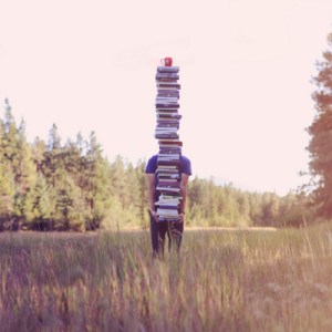 stack of books