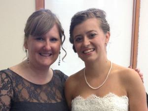 me and Des at her wedding!