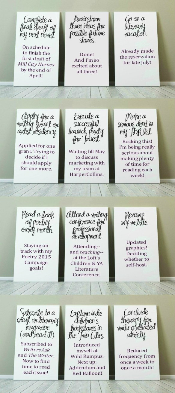 2015 creative goals first quarter