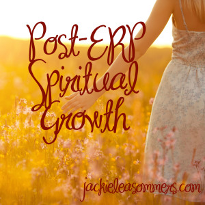 Flowers and the woman palm in the field. Lit evening sun